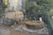 Joaquin Sorolla Fountain Garden oil on canvas